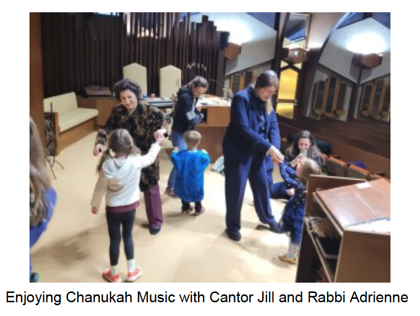 PJ Library Tot Shabbat celebrating with Cantor Jill and Rabbi Adrienne